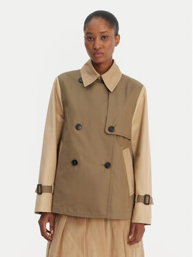 Weekend Max Mara Weekend Max Mara Trench Biglia 2615021051 Verde Relaxed Fit