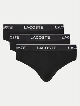 Lacoste Lacoste Set di slip classici 8H1293 Nero