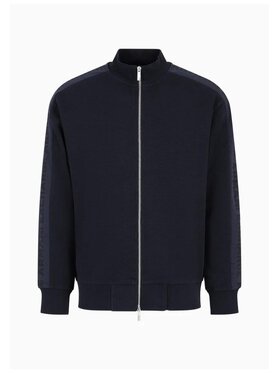 Armani Exchange Armani Exchange Kardigan CARDIGAN ZIP Niebieski Regular Fit