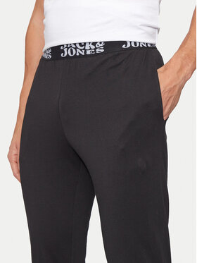 Jack&Jones Spodnji Del Pižame Elton 12265500 Črna Regular Fit