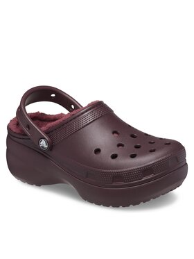 Crocs Crocs Natikače Crocs Classic Platform Lined Clog W 207938 Tamnocrvena