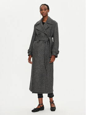 PINKO PINKO Vilnas mētelis Calice 104041 A23R I75 Pelēks Regular Fit