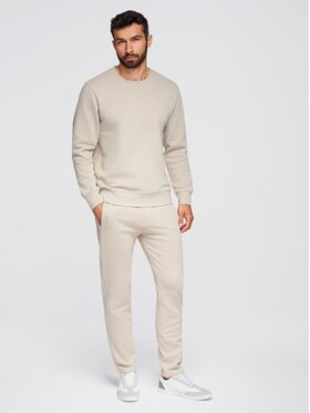 Ombre Ombre Komplet dresowy Z122 Beżowy Regular Fit