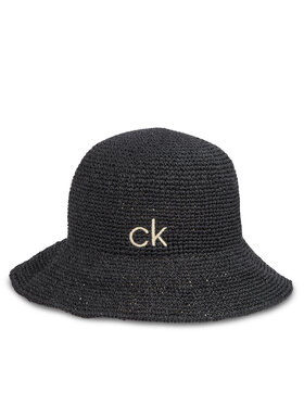 Calvin Klein Calvin Klein Kalap Wide Brim Straw Bucket Hat K60K612914 Fekete