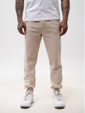 Jigga Wear Jigga Wear Spodnie dresowe 131094 Beżowy Regular Fit