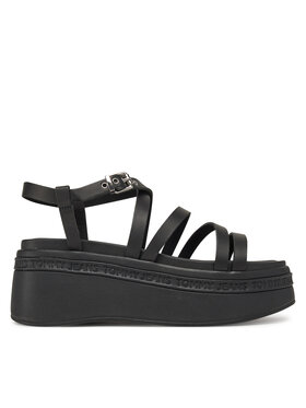 Tommy Jeans Tommy Jeans Basutės Tjw Wedgy Strappy Sandal EN0EN02756 Juoda