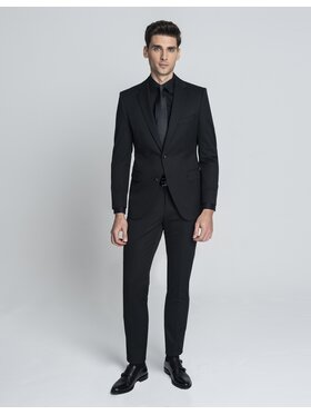 Borgio Borgio Garnitur galatro Czarny Slim Fit
