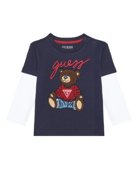 Guess Guess Blúz N4BI08 I3Z14 Sötétkék Regular Fit