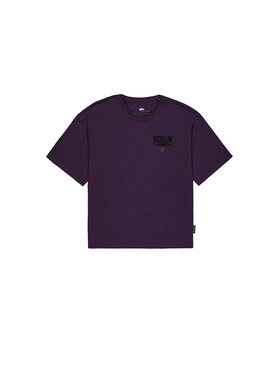 Alpha Industries Alpha Industries T-Shirt Berlin Candy Bomber Back Print T-Shirt Fioletowy Loose Fit