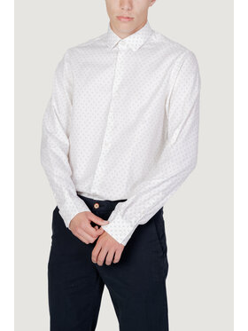 Calvin Klein Calvin Klein Camicia STRUCTURE PRINT SLIM Bianco Slim Fit