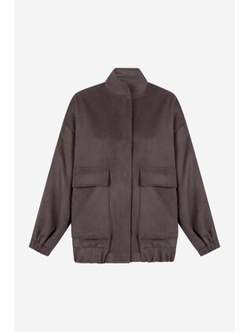 Because-M Because-M Kurtka bomber bomberka Beżowy Oversize
