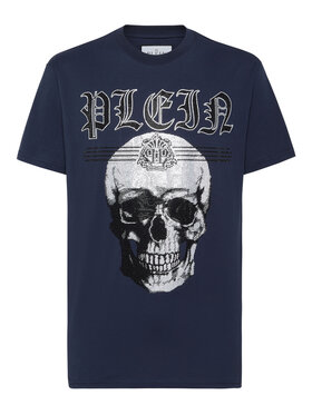 PHILIPP PLEIN PHILIPP PLEIN Tričko 9829 Modrá Regular Fit