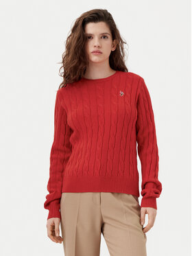 U.S. Polo Assn. U.S. Polo Assn. Sweter WUP1217 Pomarańczowy Regular Fit