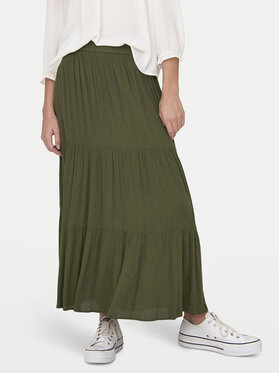 ONLY ONLY Maxi szoknya Mikka 15324808 Zöld Regular Fit