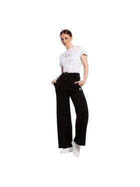 Karl Kani Karl Kani Spodnie dresowe KK OG Wide Leg Sweat Pants black 6103190 Czarny Classic Fit