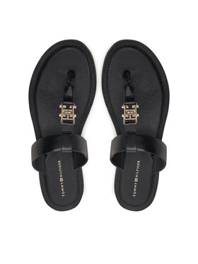 Tommy Hilfiger Tommy Hilfiger Джапанки Th Elevated Sandal FW0FW07174 Черен