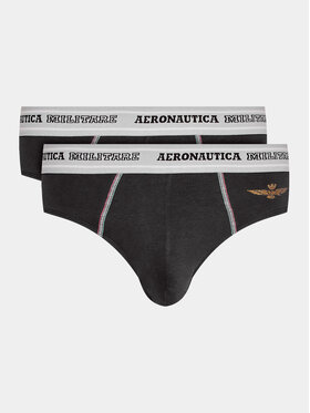 Aeronautica Militare Aeronautica Militare Sada 2 kusů slipů AM1USL002 Černá