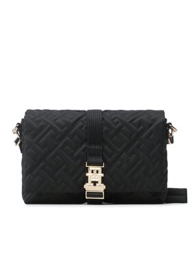 Tommy Hilfiger Tommy Hilfiger Borsetta Th Flow Flap Crossover AW0AW14500 Nero