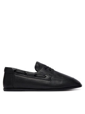 Calvin Klein Calvin Klein Nizki čevlji Ess Boatshoe Lth HW0HW03116 Črna