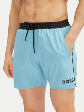 BOSS BOSS Plavecké šortky Starfish 50514429 Světle modrá Regular Fit