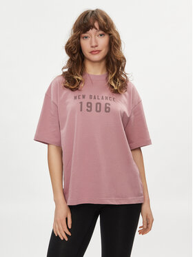 New Balance New Balance T-Shirt WT41519 Różowy Oversize