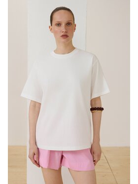 Estro Estro T-Shirt ER00119733 Biały Oversize