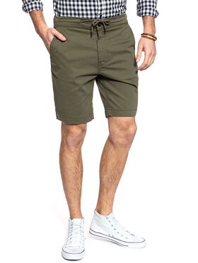 Lee Lee Szorty materiałowe DRAWSTRING SHORT Zielony Regular Fit