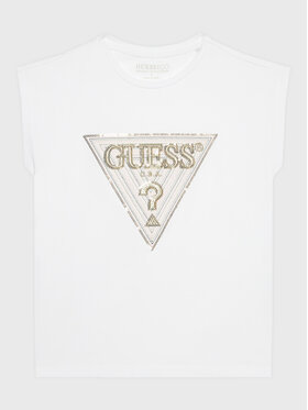 Guess Guess T-Shirt K3GI07 K6YW1 Biały Boxy Fit