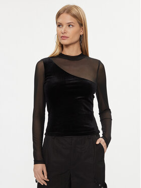 Noisy May Noisy May Bluzka 27028371 Czarny Slim Fit