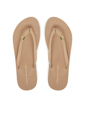 Tommy Hilfiger Tommy Hilfiger Varbavahesandaalid Elevated Chic Beach Sandal FW0FW08523 Beež