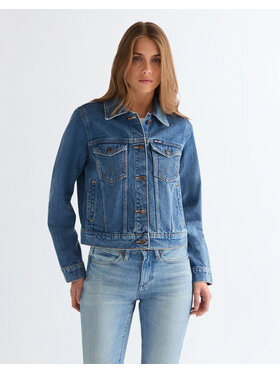 Wrangler Wrangler Kurtka jeansowa WESTERN JACKET Niebieski Regular Fit