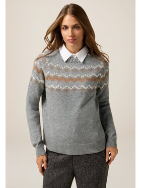 Oltre Oltre Maglione M367J005111N0S3 Grigio Regular Fit