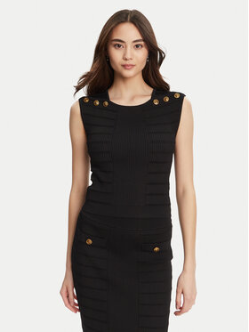 Guess Guess Bluzka W5YR12 Z0130 Czarny Regular Fit