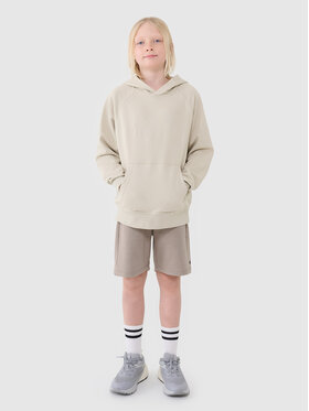 4F 4F Bluza BASIC+ Kremowy Oversize