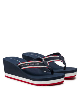 Tommy Hilfiger Japanke Hilfiger Hi Wedge Beach Sandal FW0FW08012 Tamnoplava