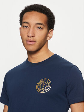 Versace Jeans Couture Versace Jeans Couture T-Shirt 78GAHT00 Modrá Regular Fit
