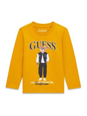 Guess Kids Guess Kids T-Shirt 184439 Pomarańczowy Classic Fit