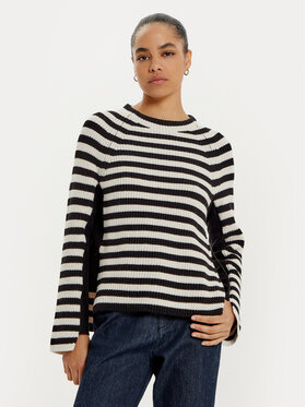OUI OUI Džemper 89169 Crna Loose Fit