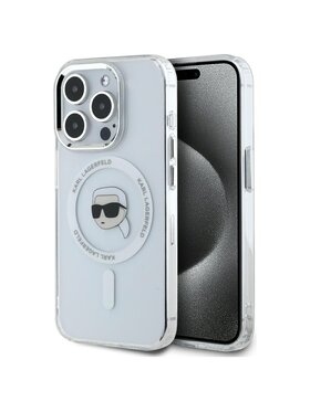 KARL LAGERFELD KARL LAGERFELD Etui na telefon iPhone 15 Pro Max Biały