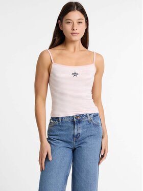 Guess Jeans Guess Jeans Top 173655 Różowy Classic Fit