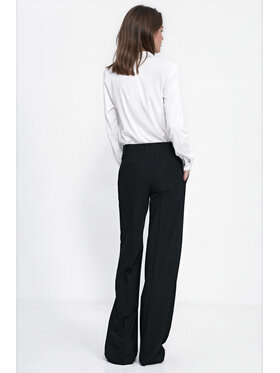 NIFE NIFE Spodnie materiałowe SD164 Czarny Wide Leg