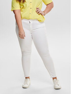 ONLY Carmakoma ONLY Carmakoma Traperice Willy 15176825 Bijela Skinny Fit