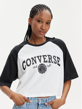 Converse T-shirt Retro 10026050-A01 Bijela Relaxed Fit