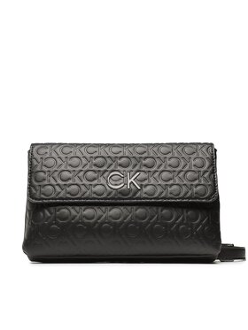 Calvin Klein Calvin Klein Táska Re-Lock Dbl Crossbody Emb Mono K60K610206 Fekete