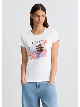 Liu Jo Liu Jo T-Shirt WA5239JS923M9567 Biały Regular Fit