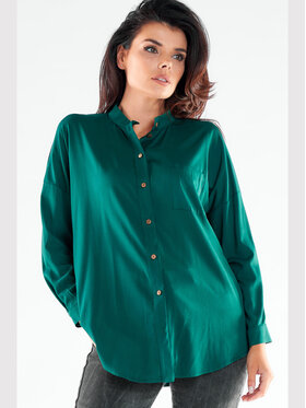 Awama Awama Camicia A525 Verde Basic Fit