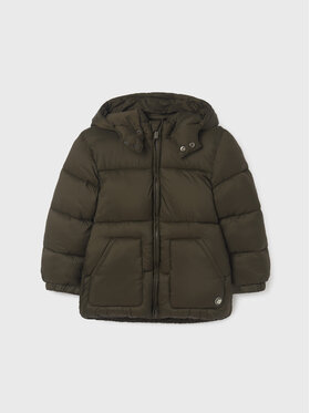 Mayoral Mayoral Пухено яке 412 Зелен Regular Fit