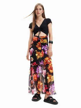 Desigual Desigual Ежедневна рокля MONSIEUR CHRISTIAN LACROIX Marsella 23SWVK36 Черен Regular Fit