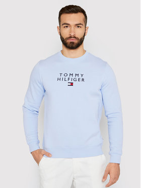 Tommy Hilfiger Tommy Hilfiger Sweatshirt Stacked Flag MW0MW18299 Bleu Regular Fit