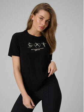 4F 4F T-Shirt WINTER CLUB Czarny Regular Fit